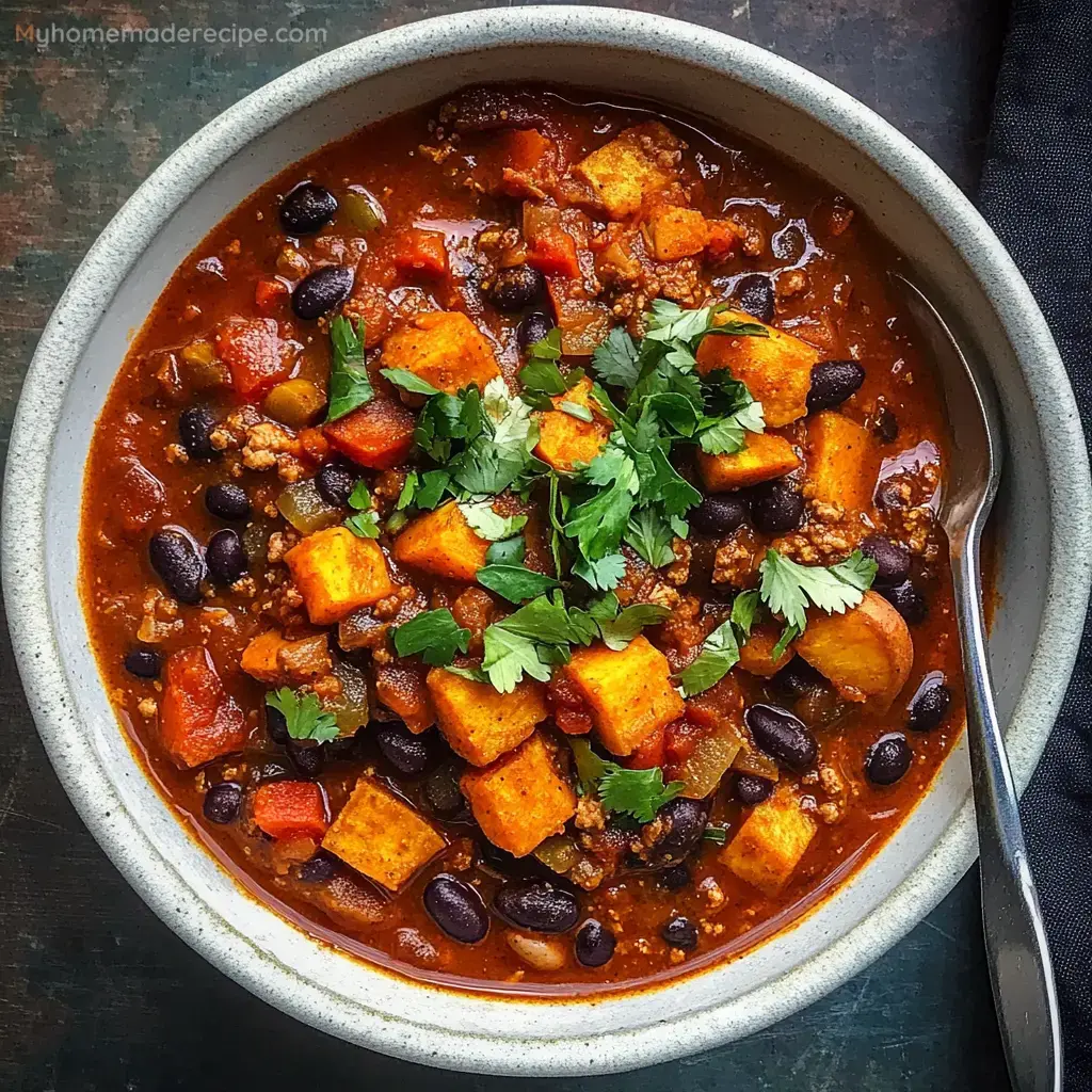 Black Bean and Sweet Potato Chili