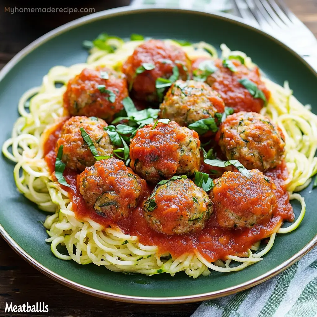 Baked Zucchini Meatballs