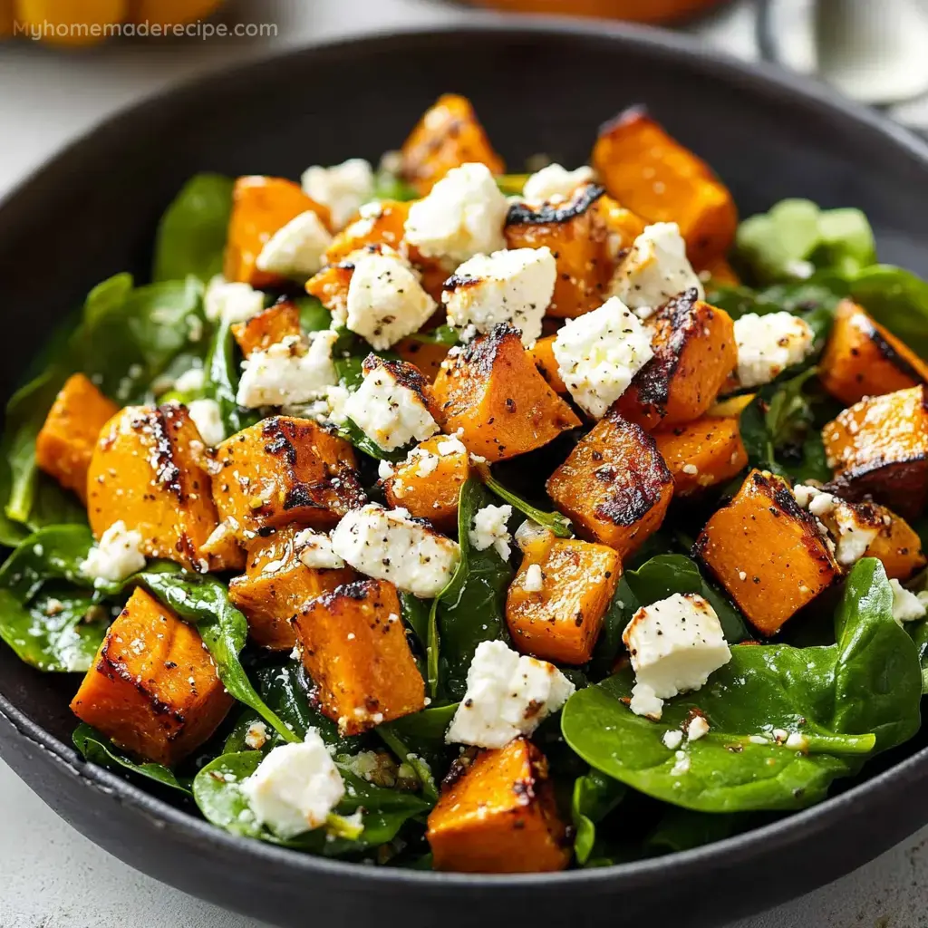 Spinach, Feta, Pumpkin Dish
