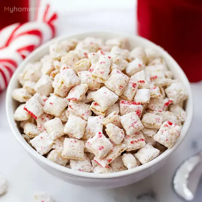 Peppermint Bark Snack Mix