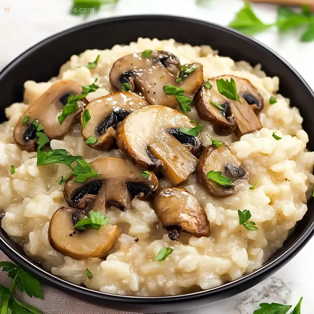 Creamy Mushroom Risotto Gluten-free