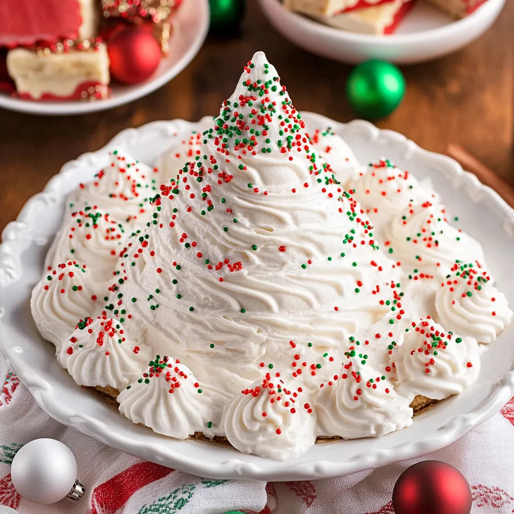 Creamy holiday dip with sprinkles