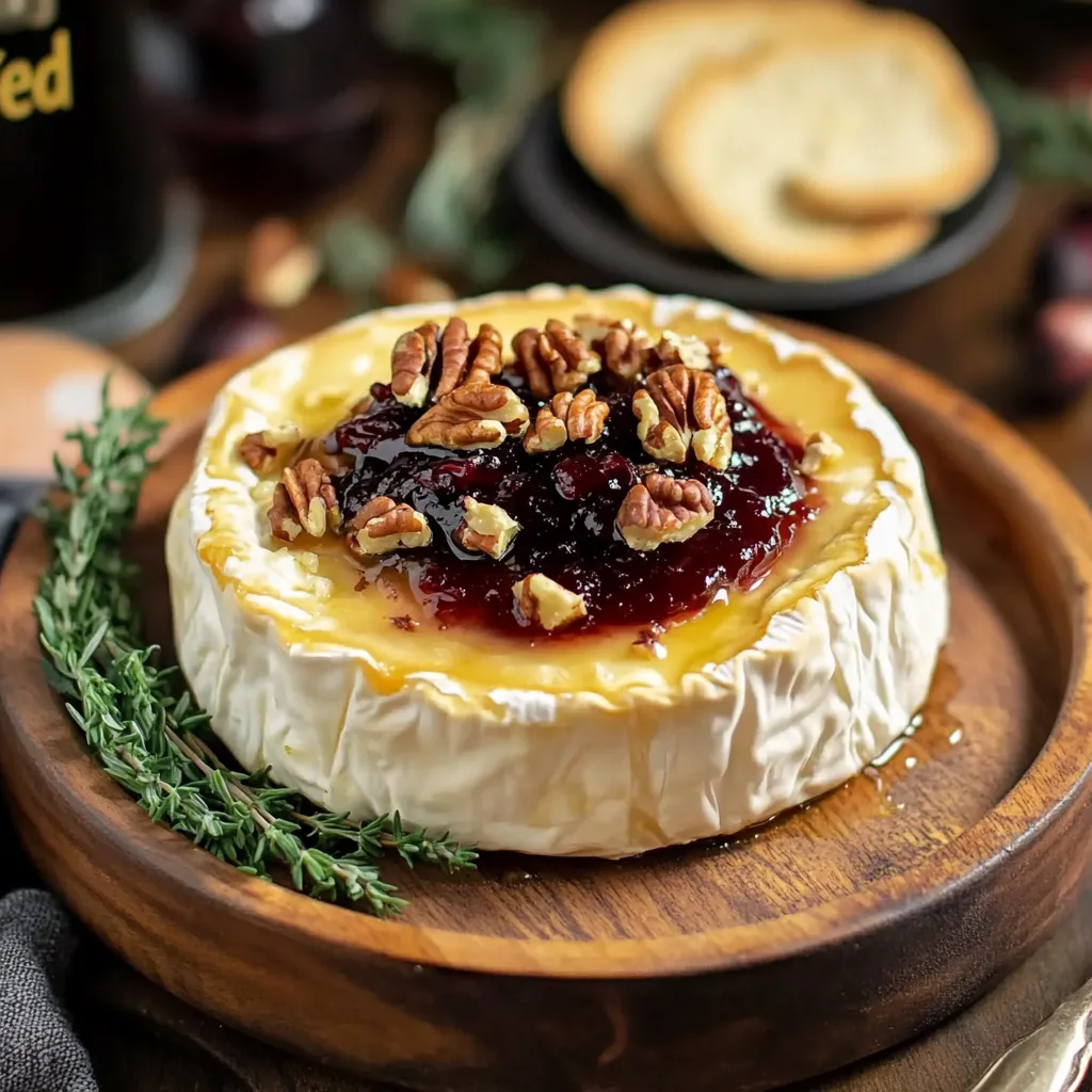 Gooey Baked Brie with Fig Topping
