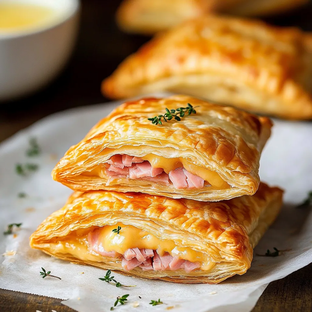 Golden Cheese and Ham Puff Pastry