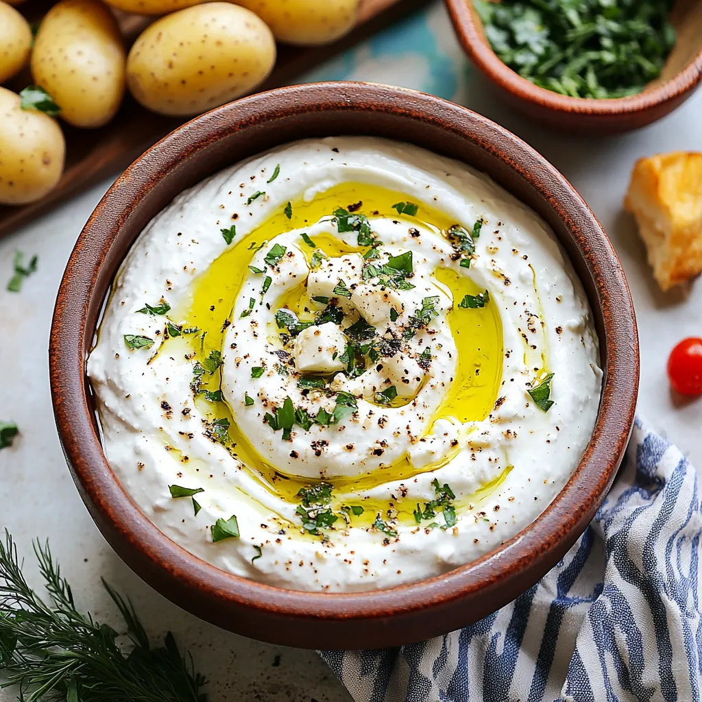 Garlic-Infused Whipped Feta