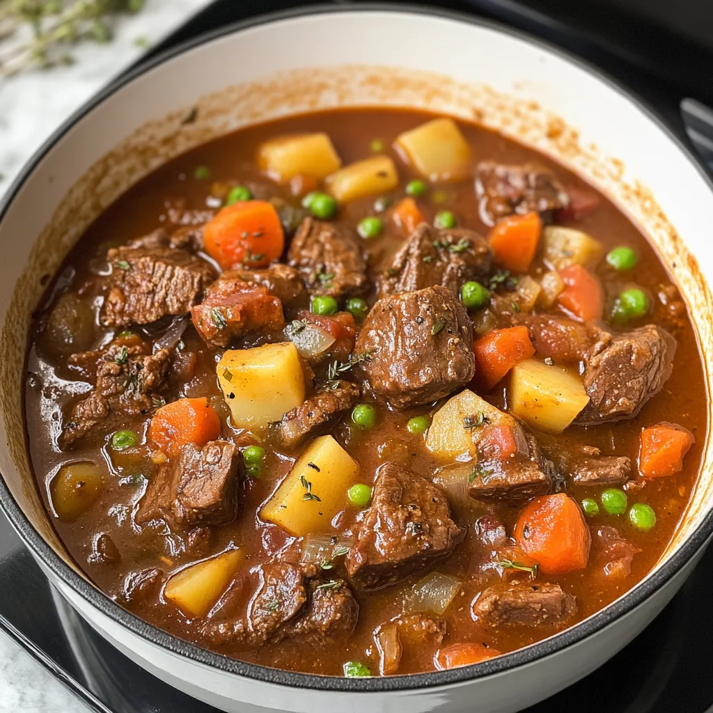 Rustic Beef Stew in Dutch Oven