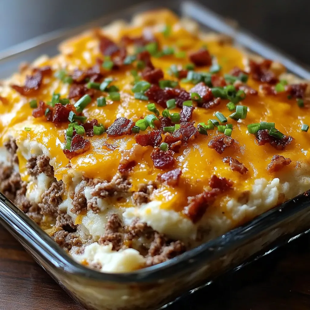 Cheesy Meatloaf and Potatoes