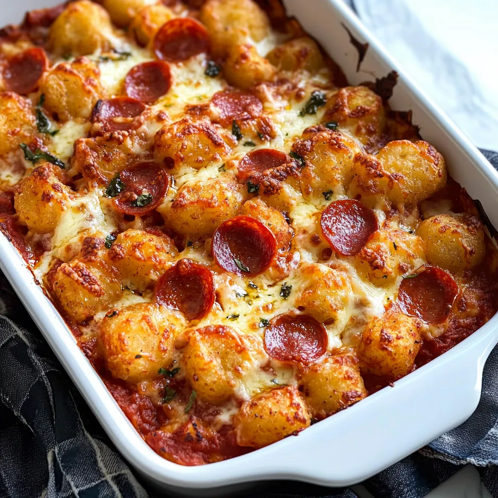 Cheesy Tater Tot Bake