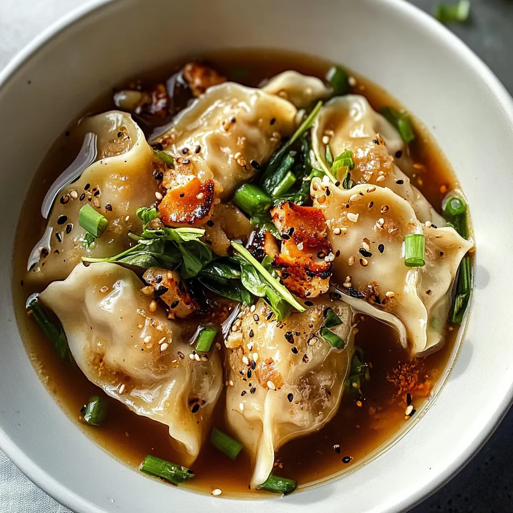 Mushroom Dumpling Soup