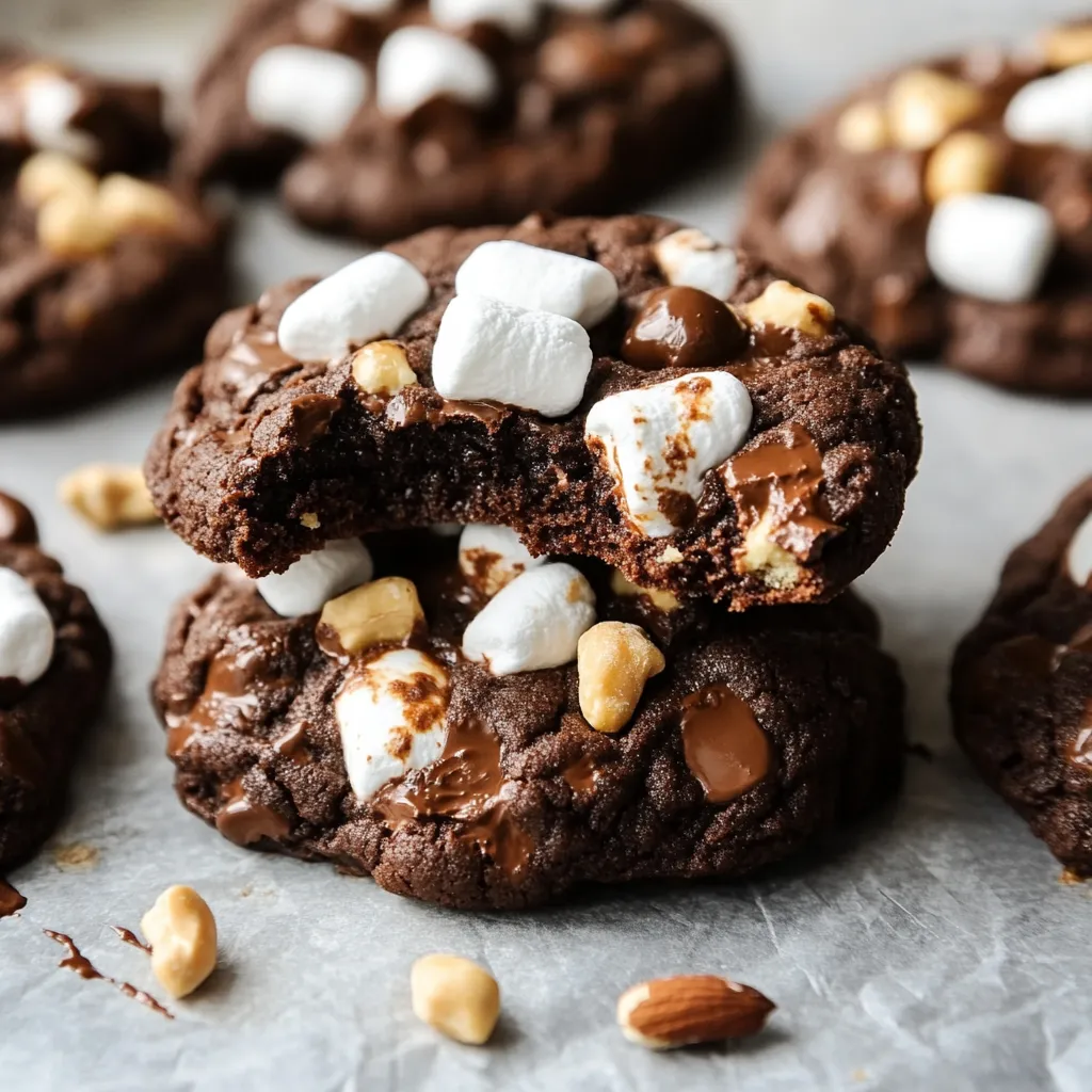 Chunky Rocky Road Cookies