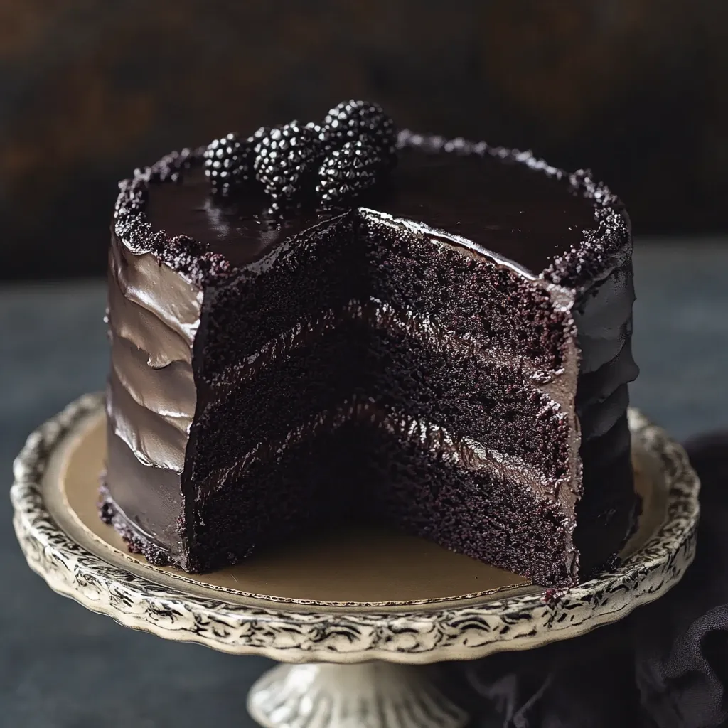 Black Cocoa Cake