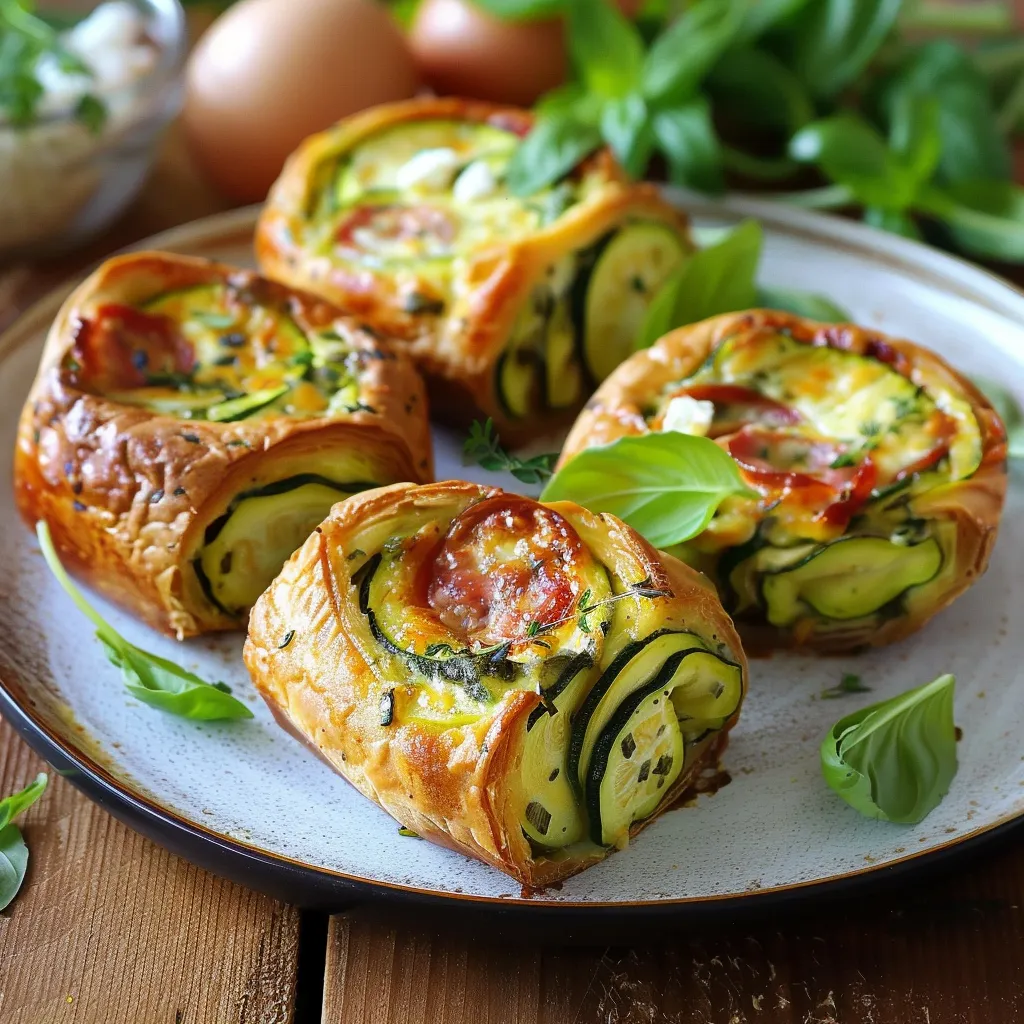 Zucchini chorizo and goat cheese bites