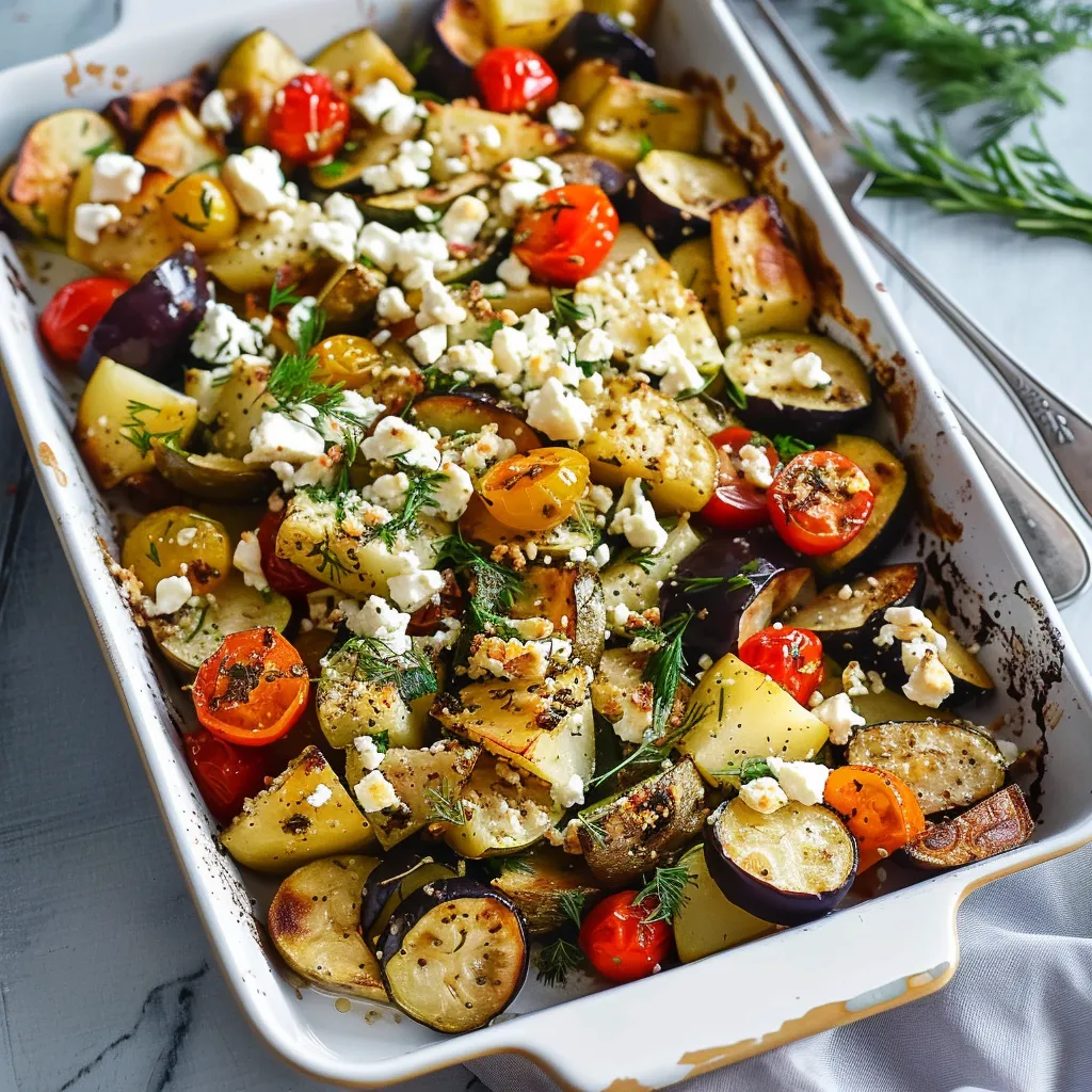 Roasted Vegetables with Feta