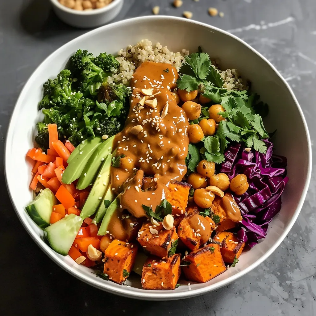 Sweet Potato Bowl with Thai Peanut Sauce