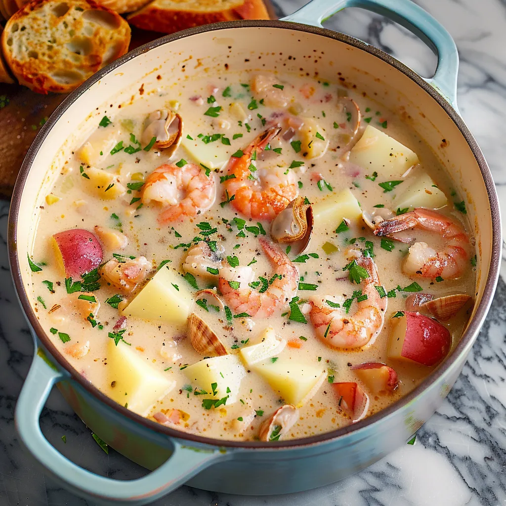 Seafood Chowder easy recipe