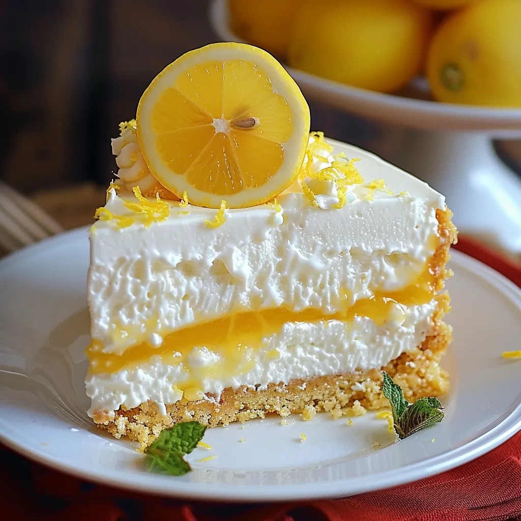 Lemon Mousse Cake