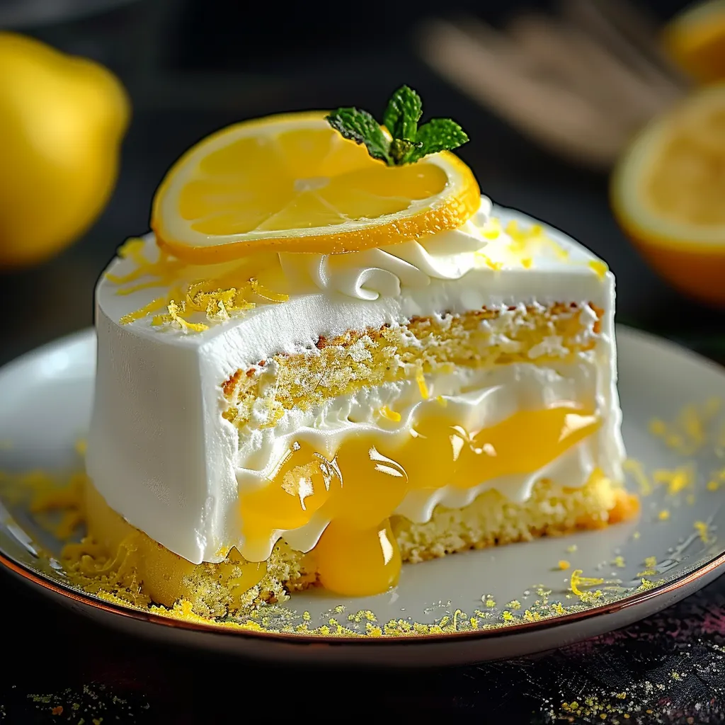 Lemon Mousse Cake