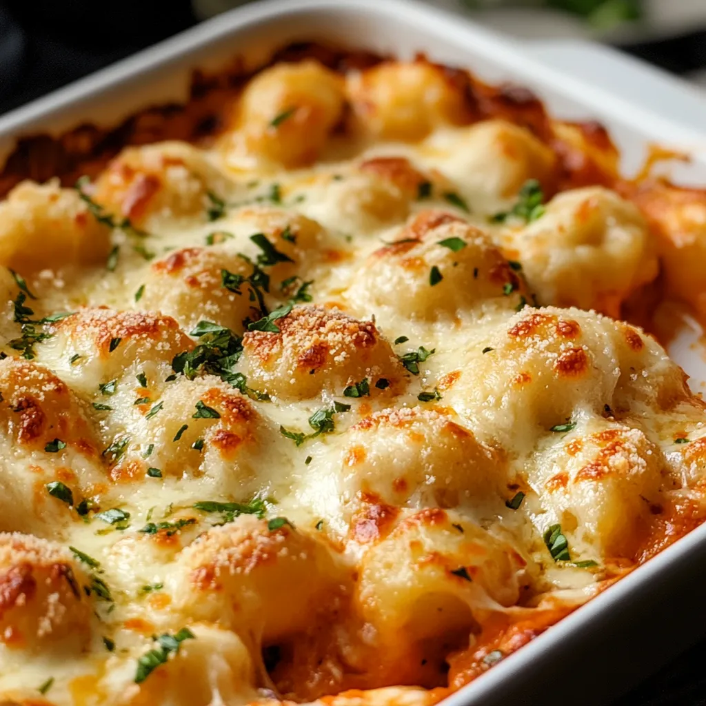 Cheesy Sausage Gnocchi Bake