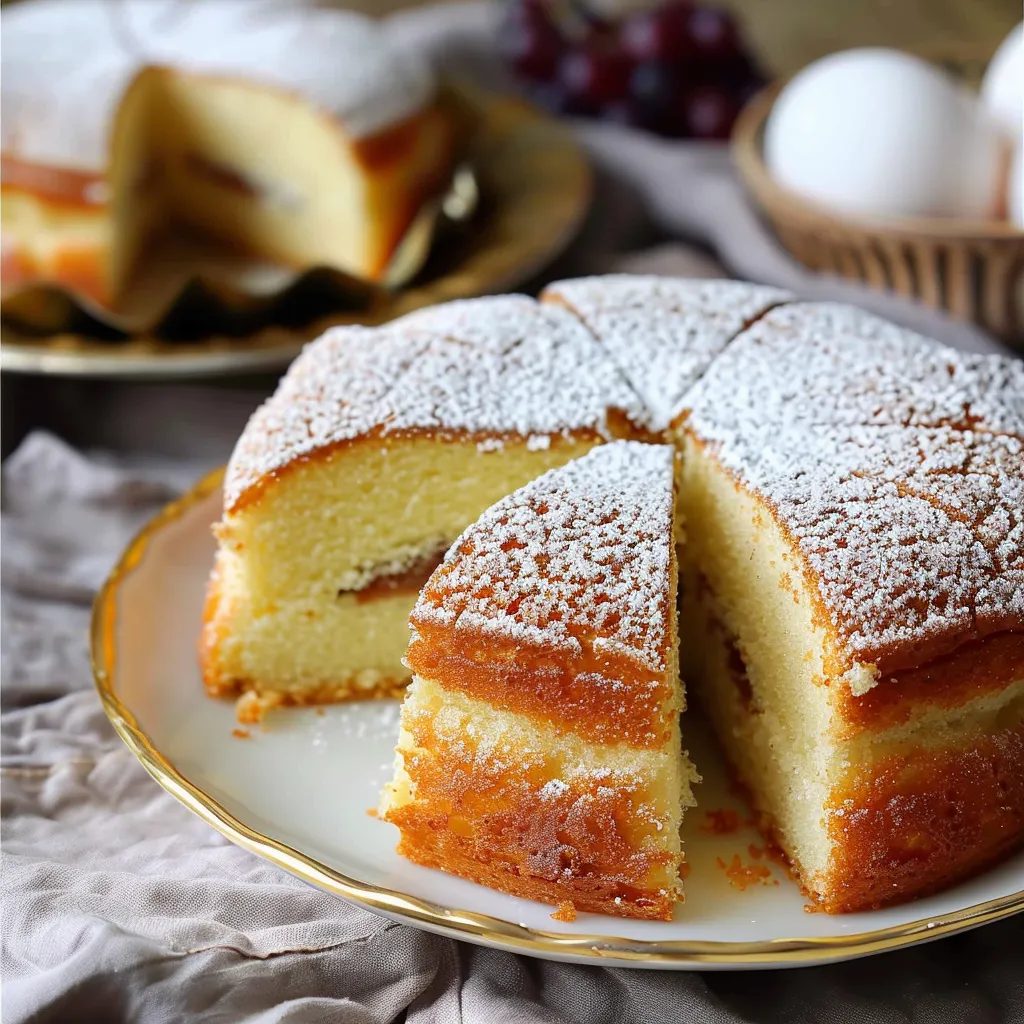 Egg white cake with creamy spread