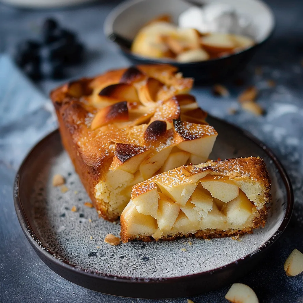 Light Apple Cake Made with Skyr