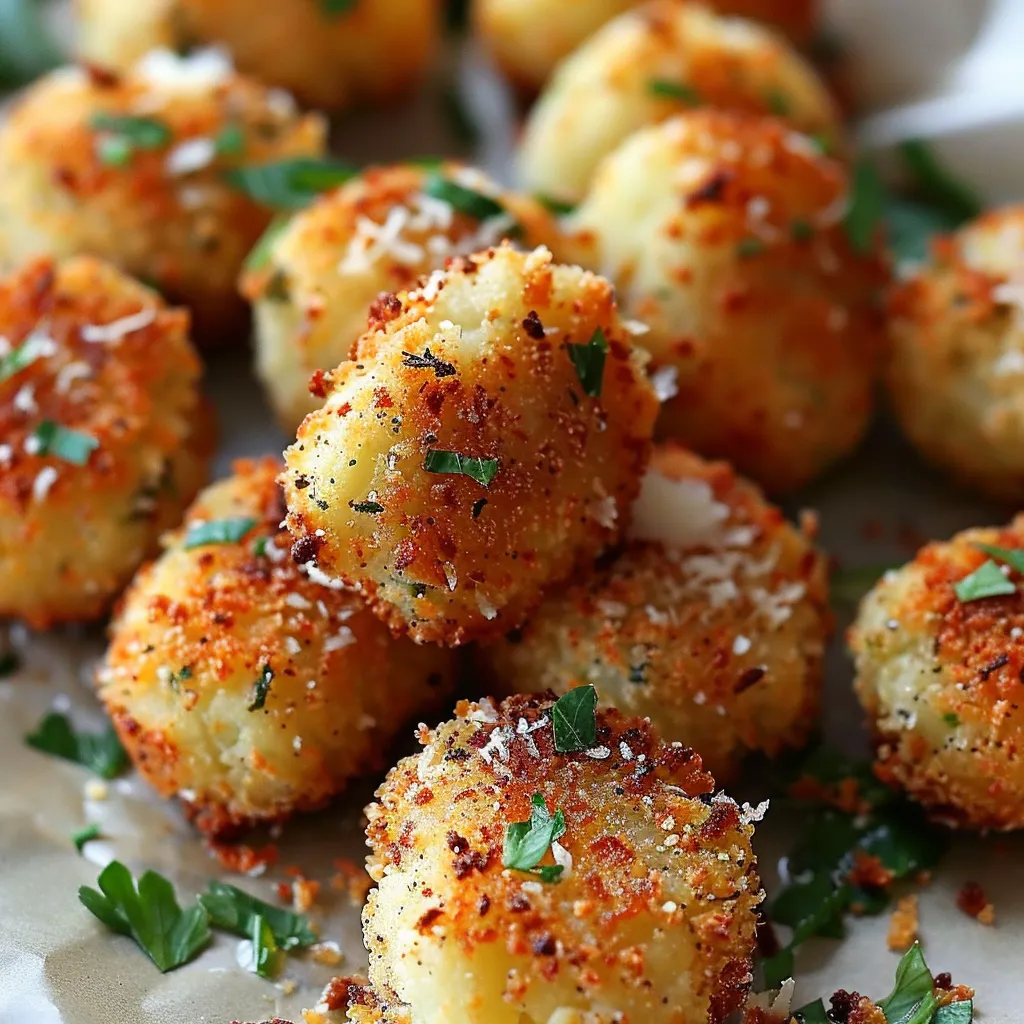 Crispy parmesan cauliflower patties