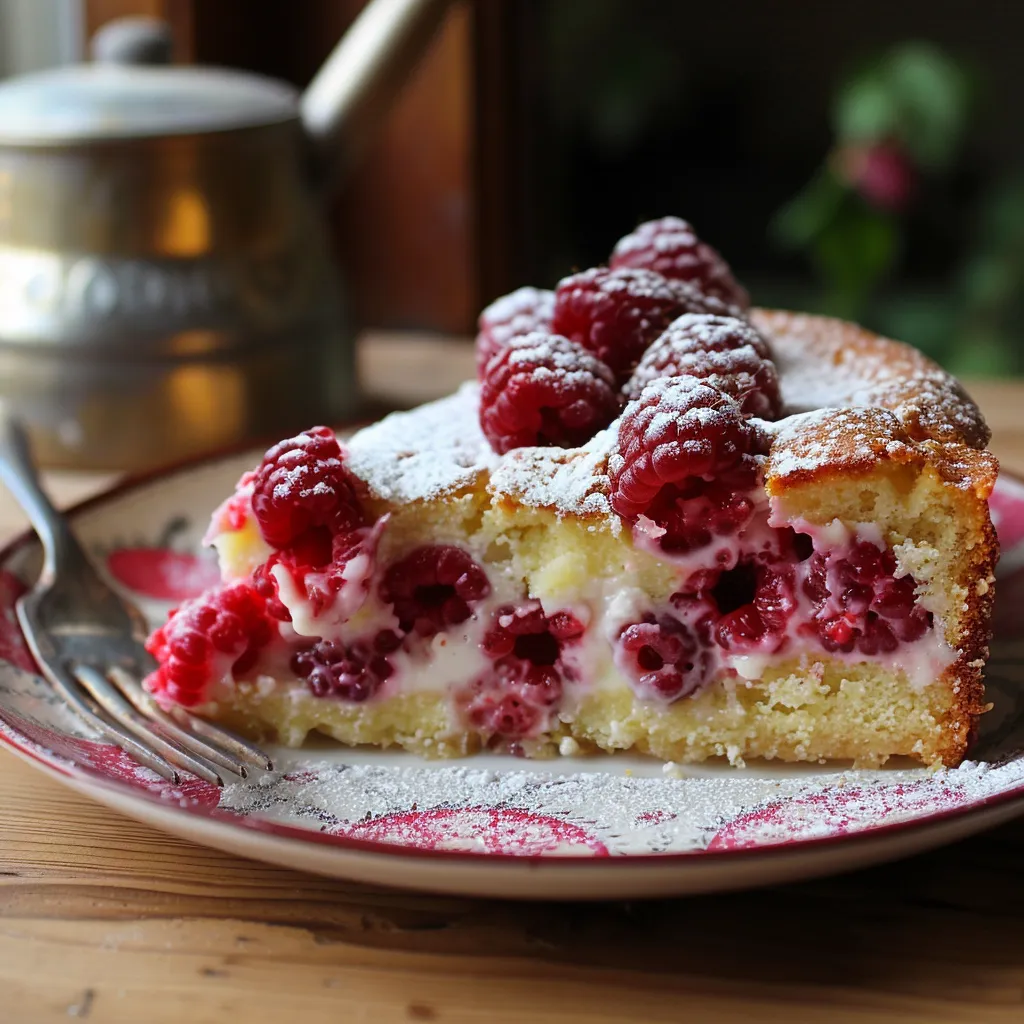 Yogurt Raspberry Cake Recipe