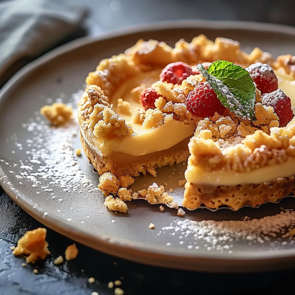 fruit paradise crumble tart