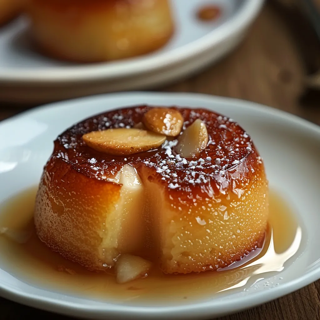 Almond and apple compote cake