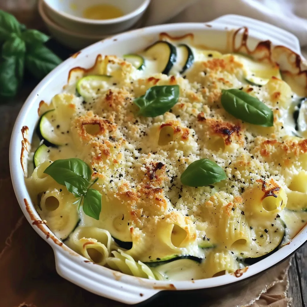 Light Zucchini Pasta Bake