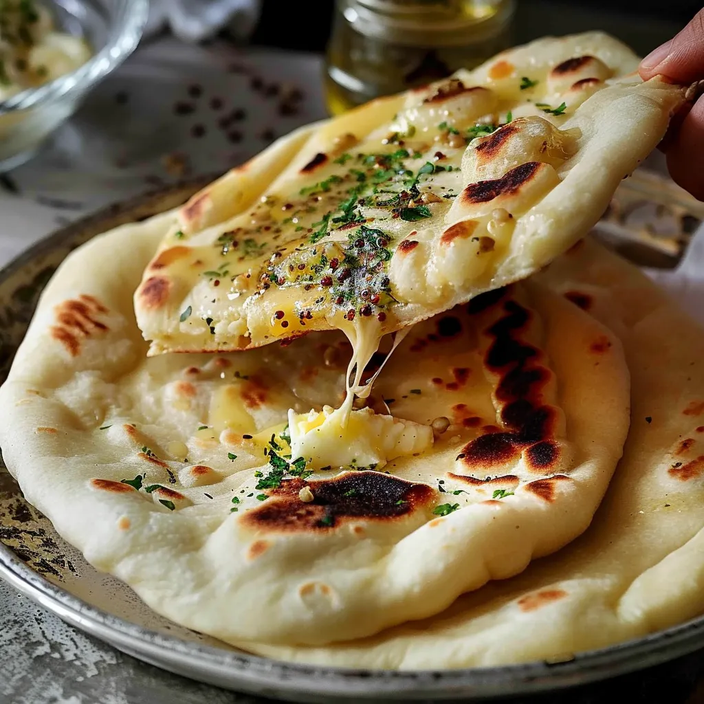 quick and easy cheese naan