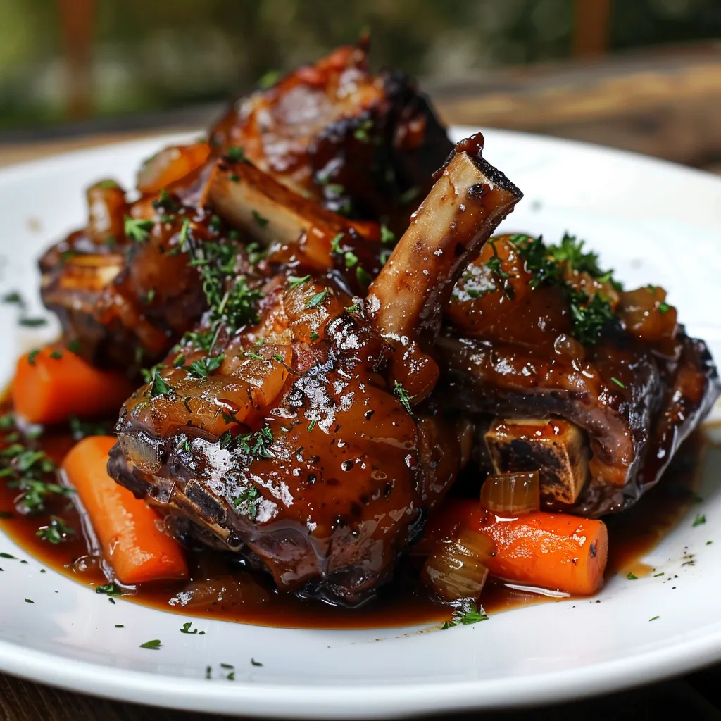 Tender Beer and Honey Glazed Pork Shank