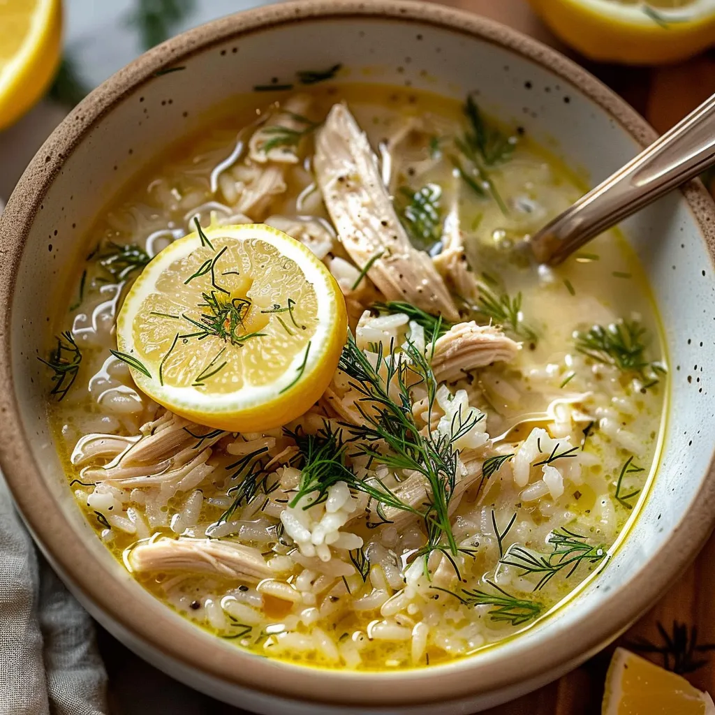 Soupe au Poulet et au Citron facile