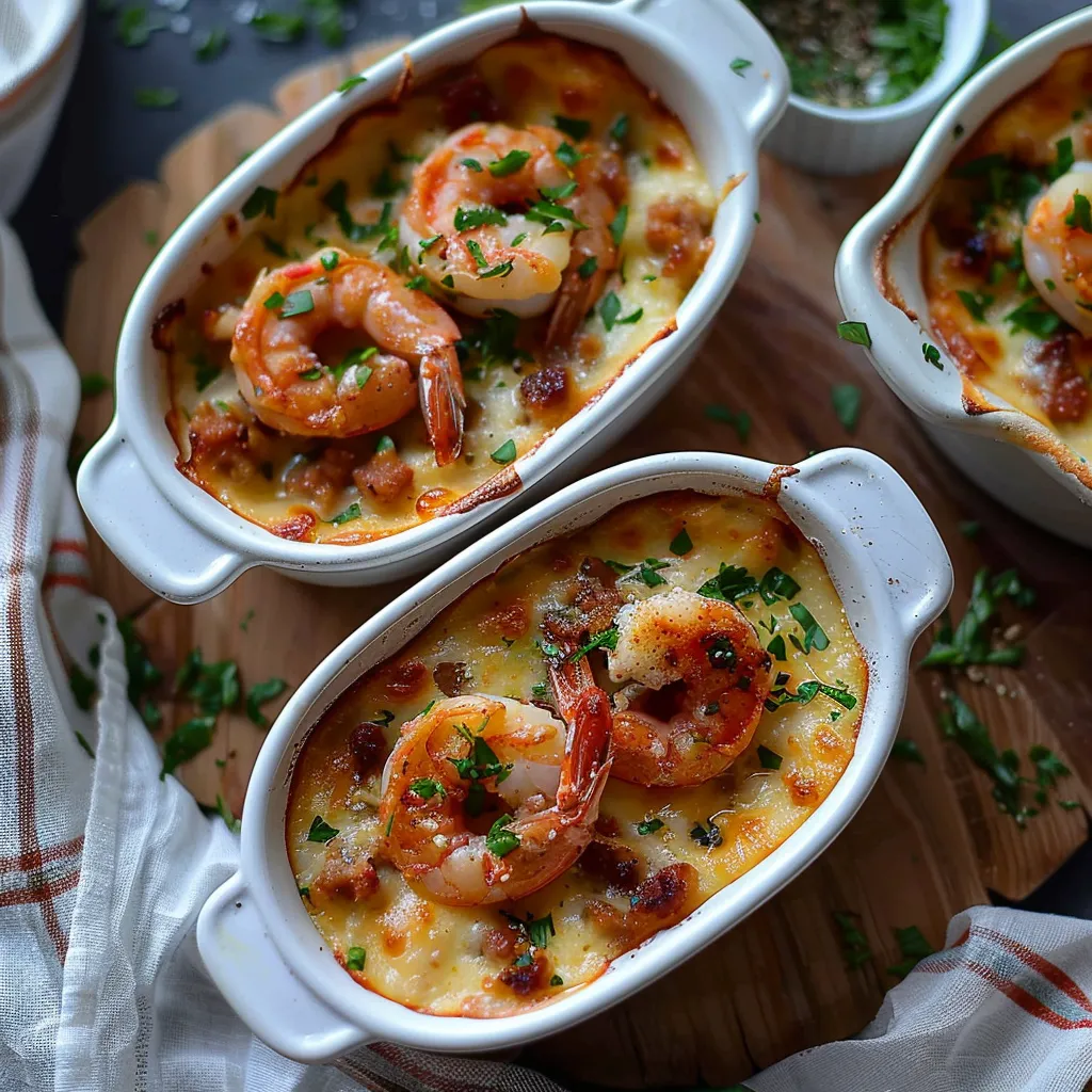 Shrimp with Chorizo & Parmesan