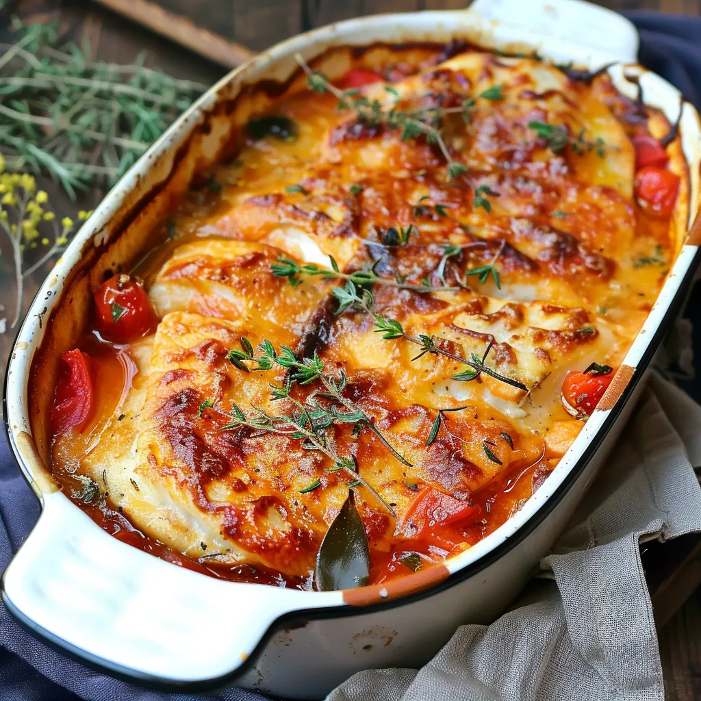 Easy Provençal Style Fish Gratin