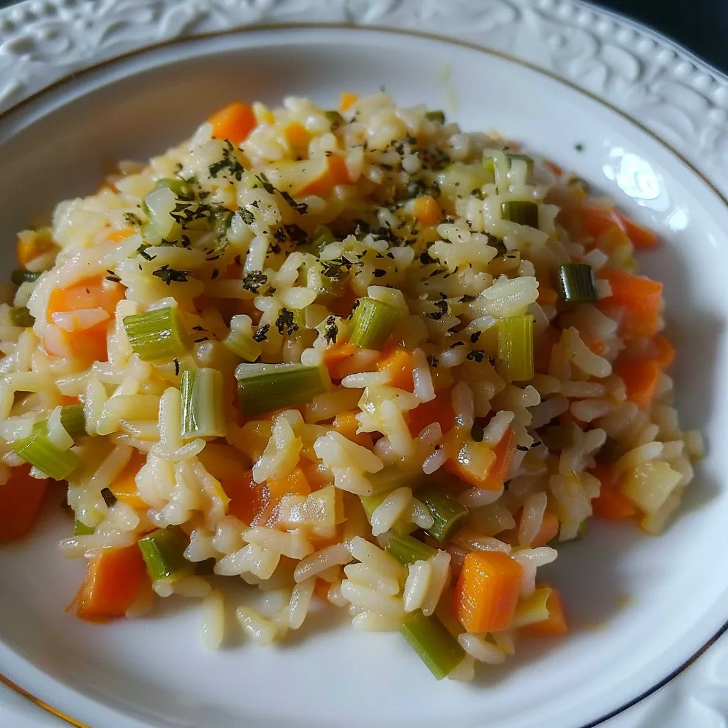 Leek and Carrot Rice Pilaf