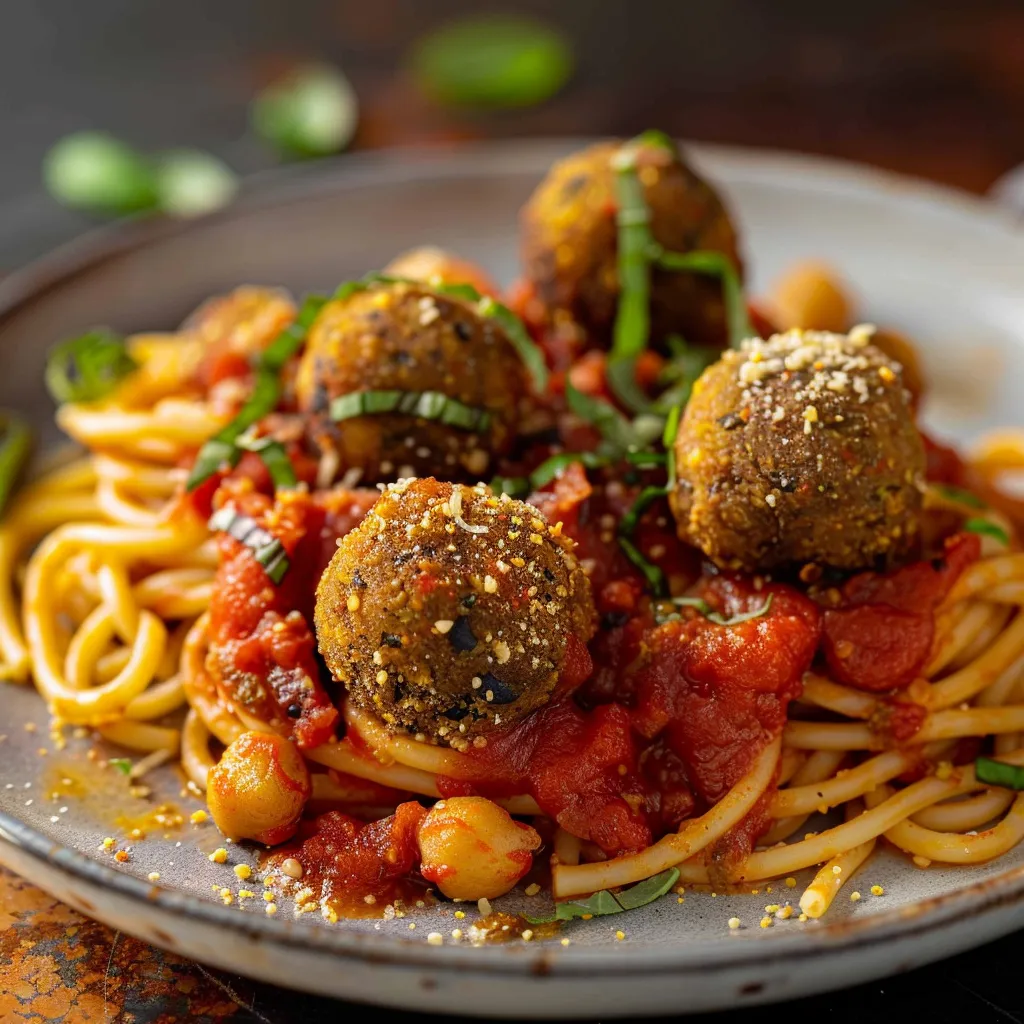 Eggplant Chickpea Meatballs