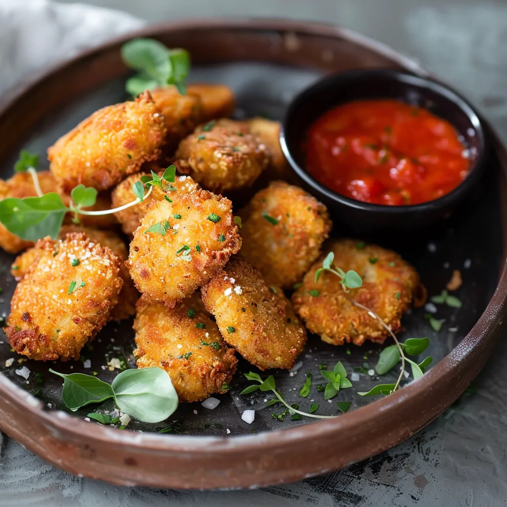 Veggie chickpea nuggets