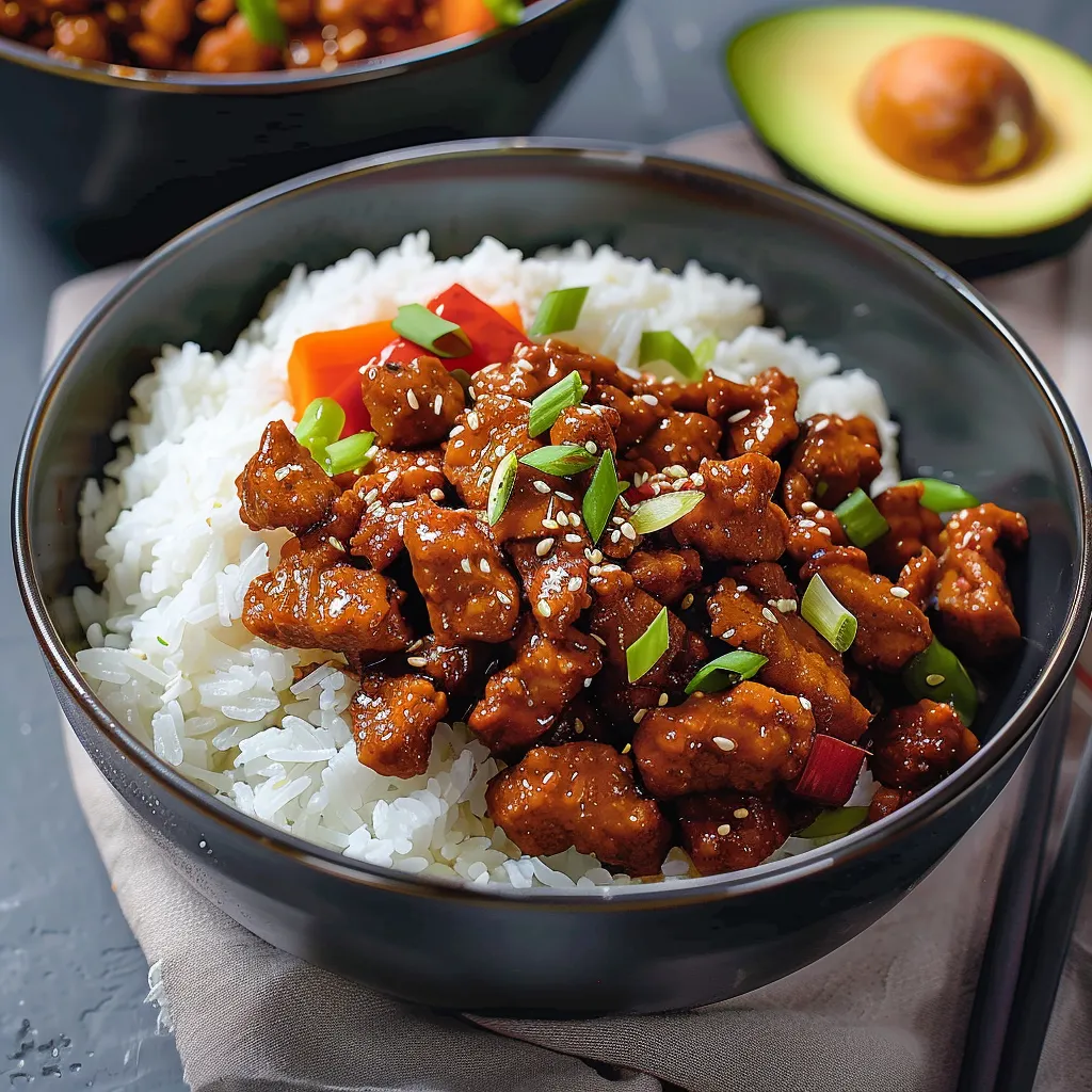 Crispy beef-style soy protein stir-fry