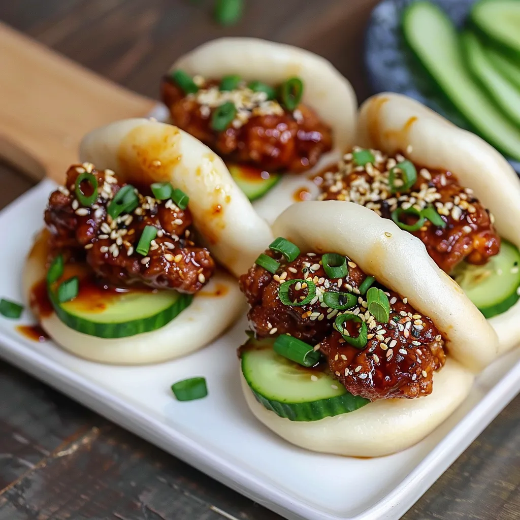 Crispy chicken bao photo