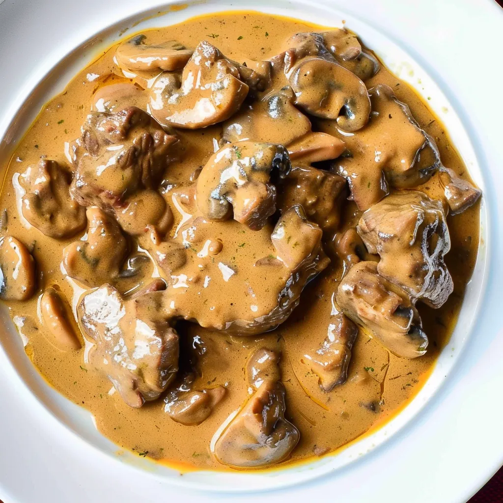 Creamy Beef Stroganoff in Cookeo