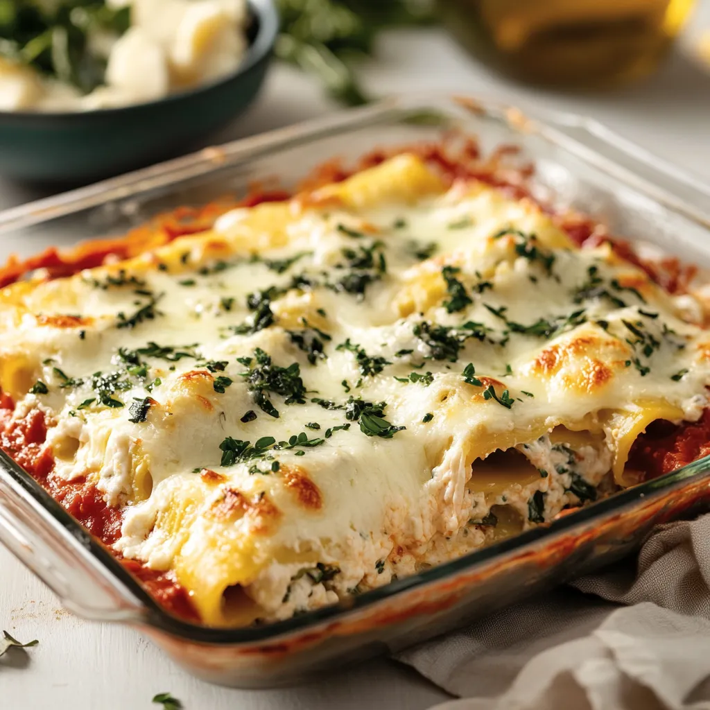 Cheese Stuffed Manicotti