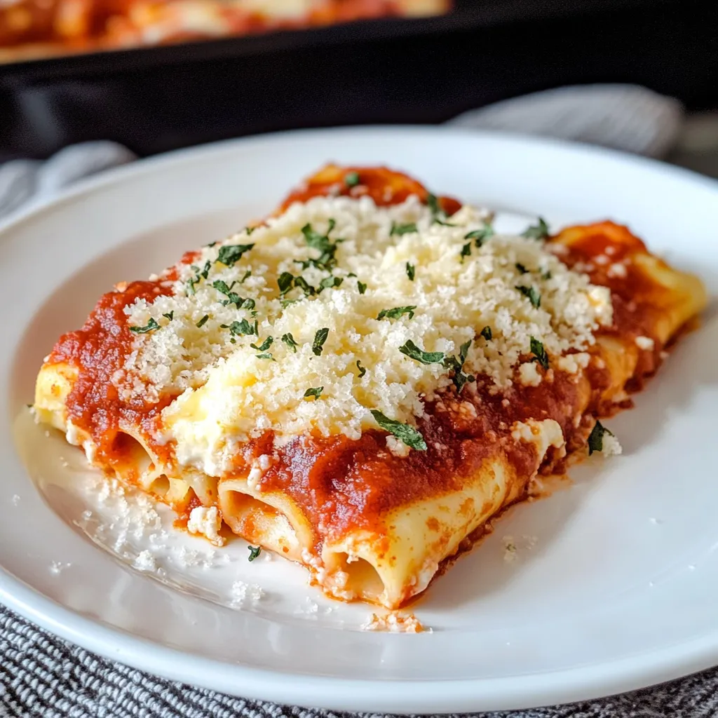 Tasty Cheese Packed Manicotti