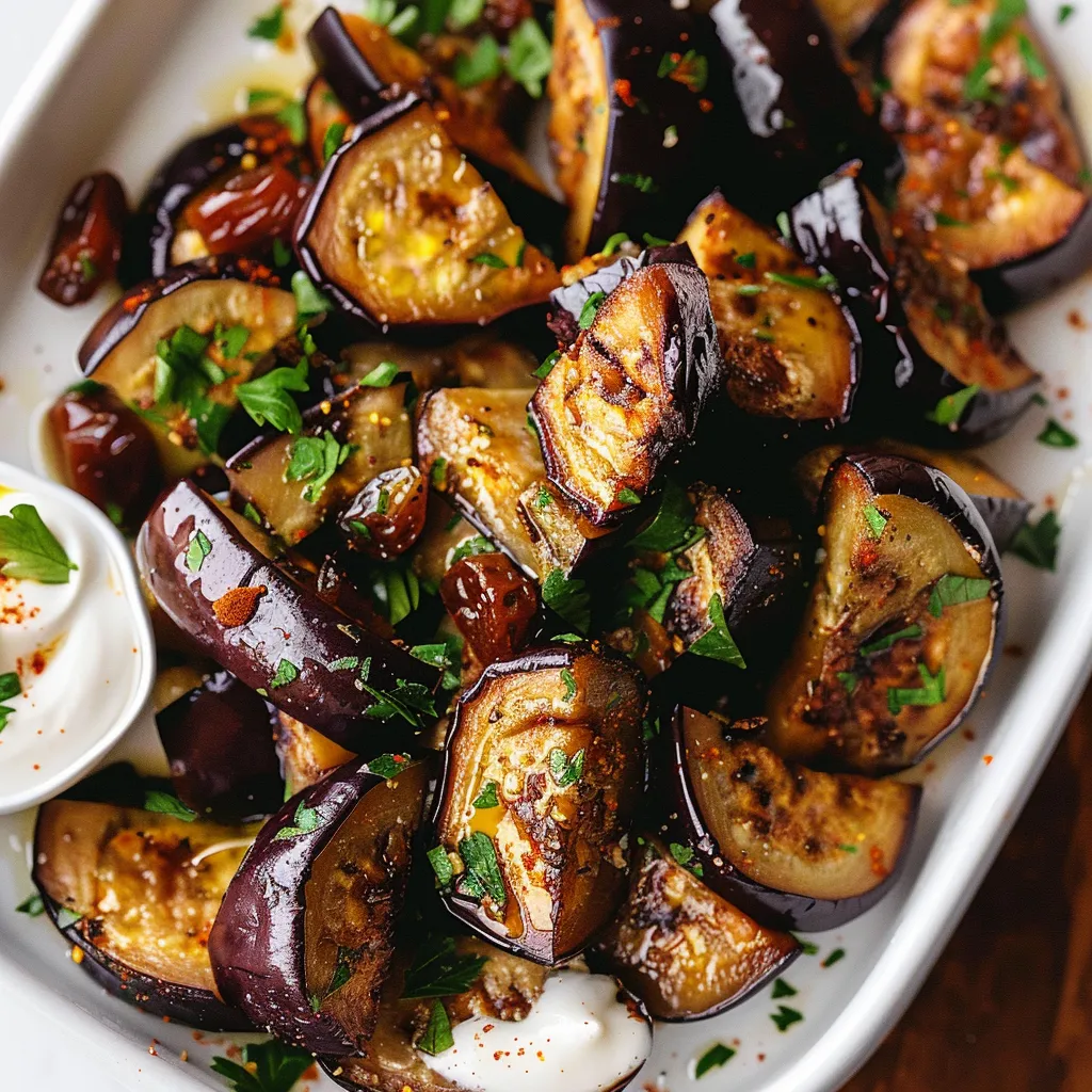 Mediterranean Roasted Eggplant - Gluten-free healthy recipe