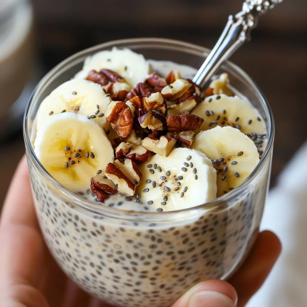 Banana Chia Pudding - Healthy Quick Breakfast