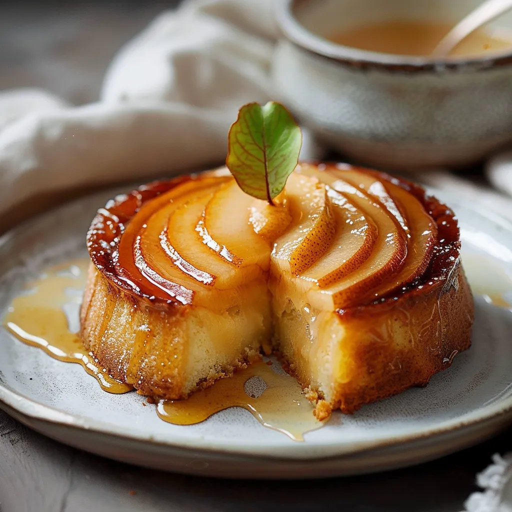 Caramelized Pear Cake - Rich and delicious dessert