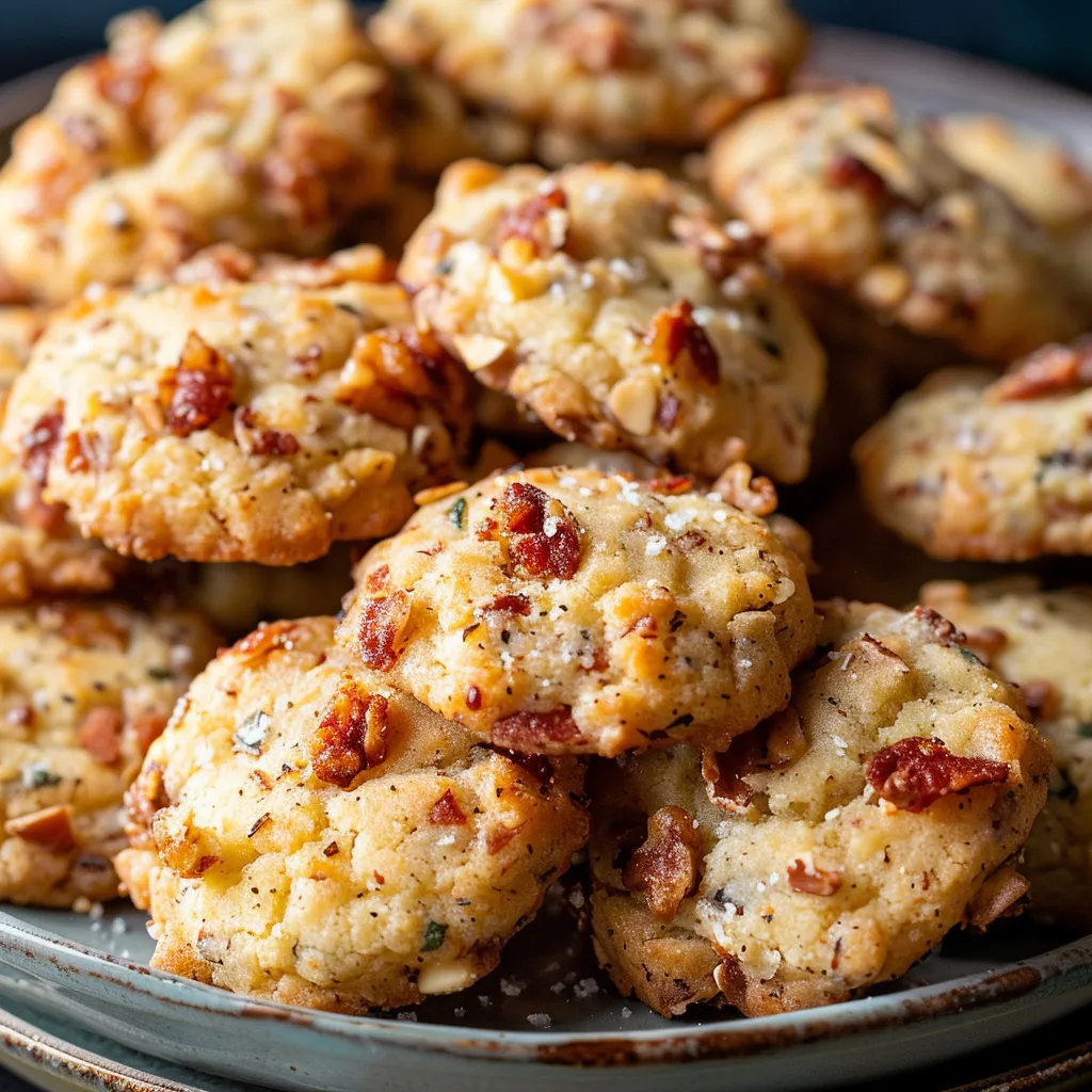 Cookies au parmesan, chorizo et noix