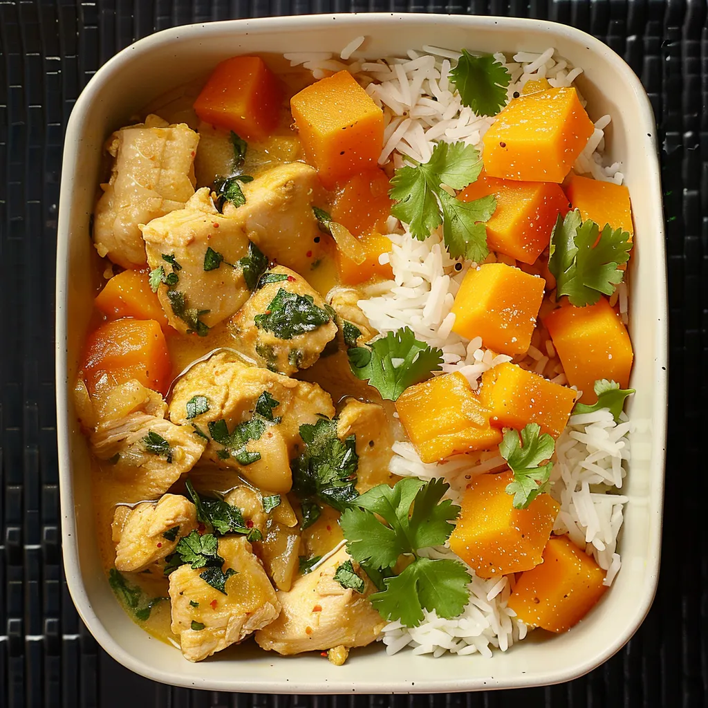 Chicken and Butternut Squash Coconut Curry - Delicious Recipe