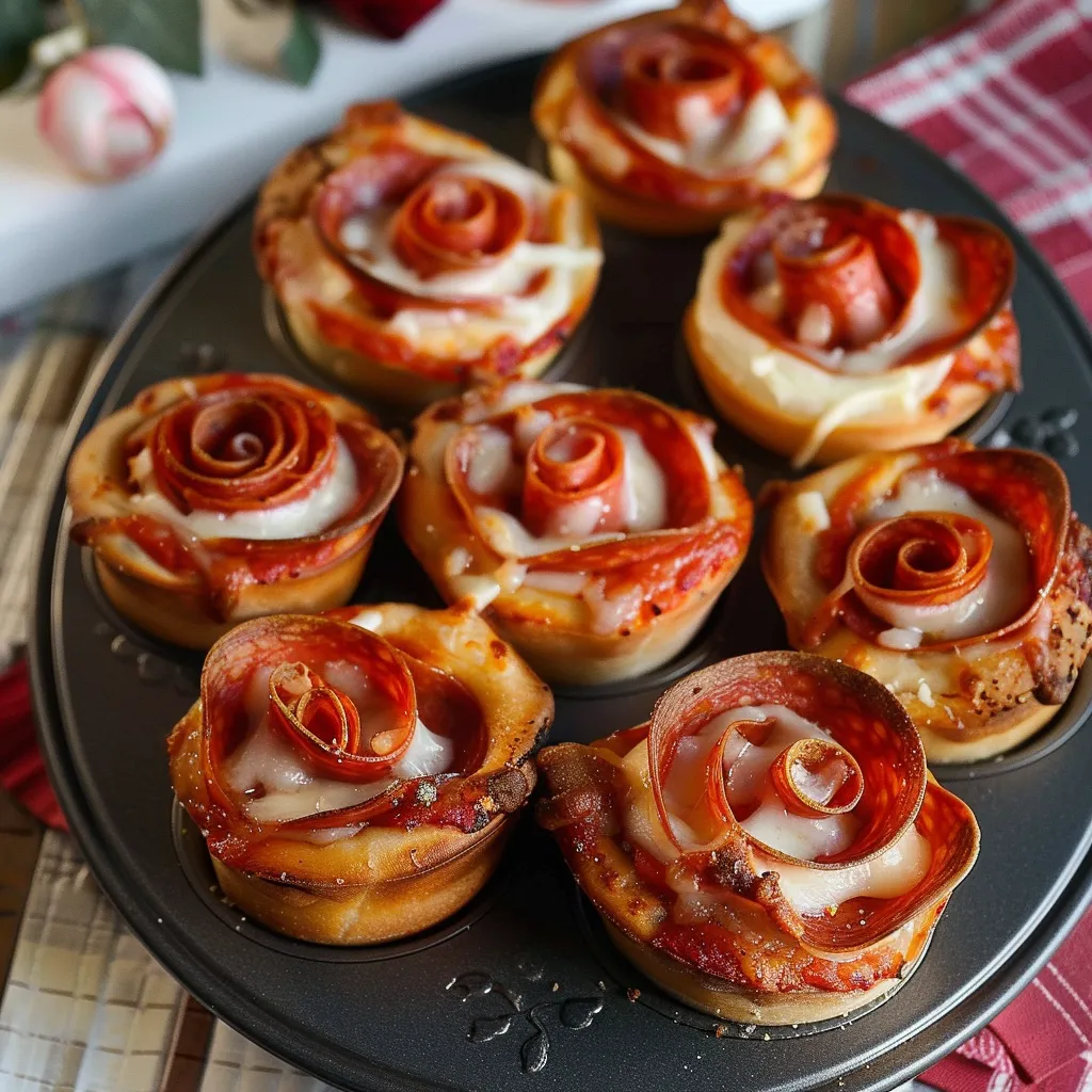 Pizza Roses for Valentine's Day