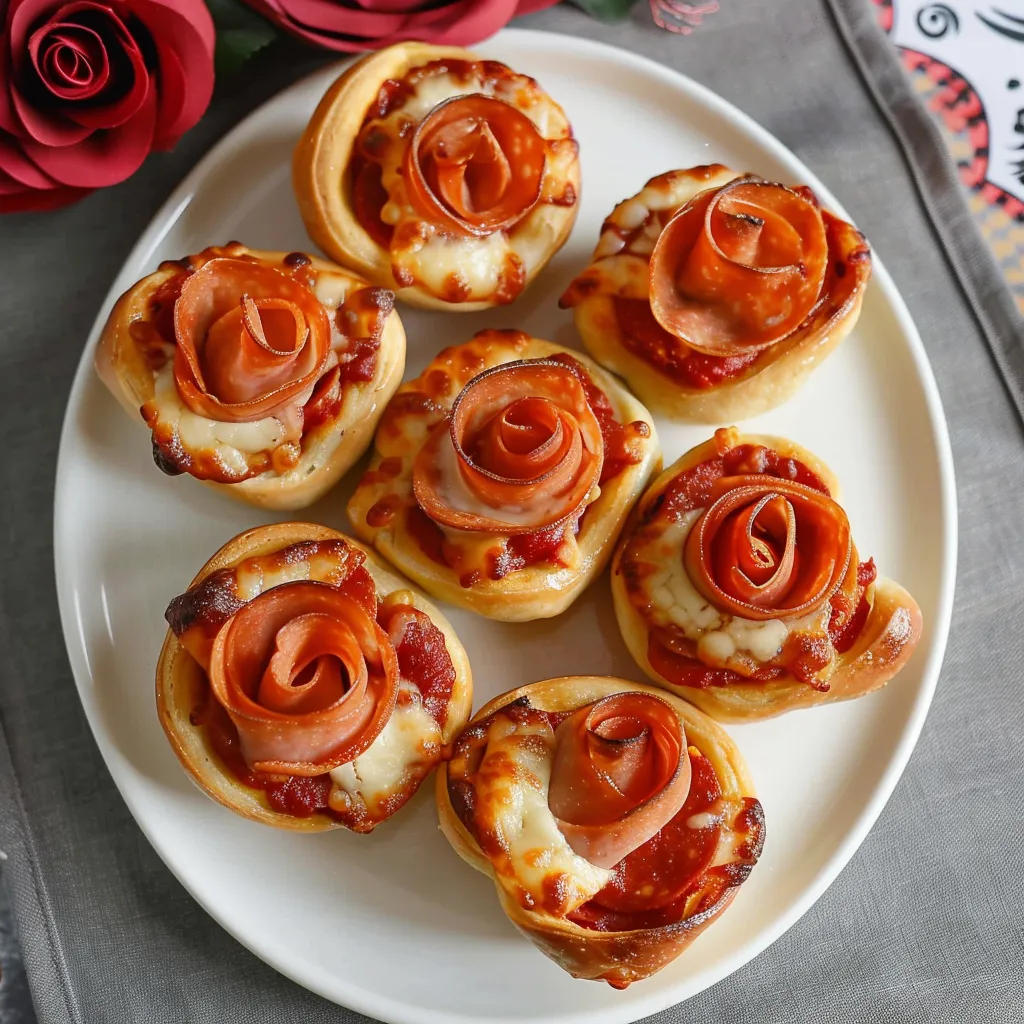 Pizza Roses - Elegant Appetizer Recipe