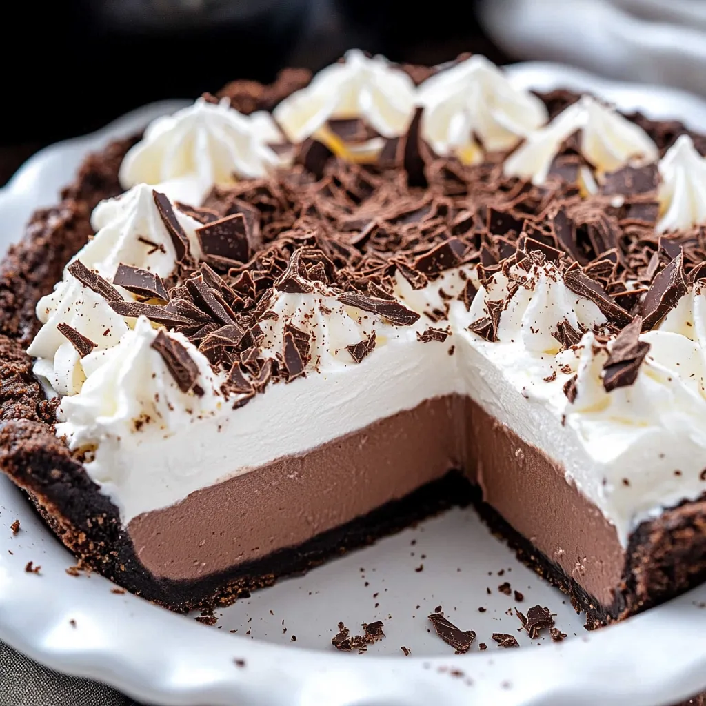 Delicious Elegant Chocolate Cream Pie Recipe